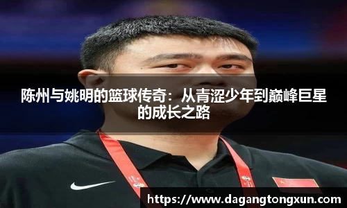 陈州与姚明的篮球传奇：从青涩少年到巅峰巨星的成长之路